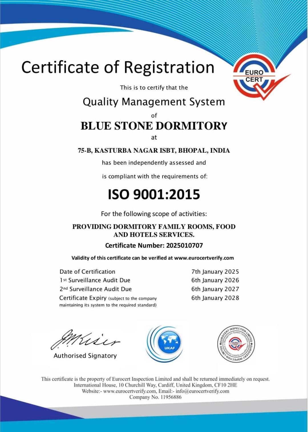 Blue Stone Dormitory Bhopal Luaran gambar